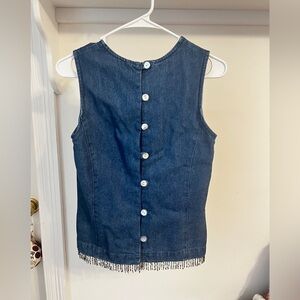 Vintage Central Falls Button Up Denim Top